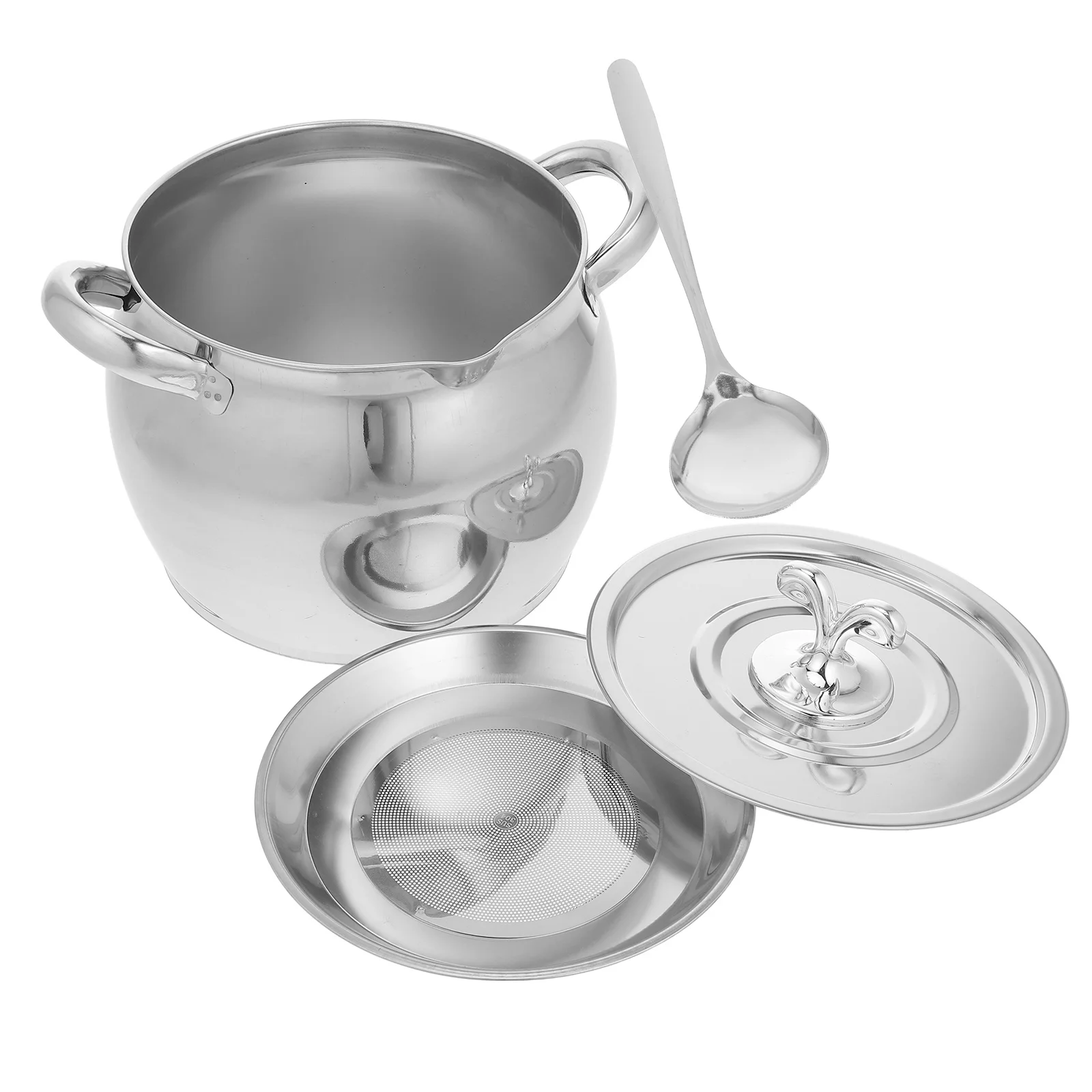 

3.2L Stainless Steel Oil Storage Container Large Capacity Grease Can For Kitchen Leakproof Lid Keeps Fresh Easy Clean Multi