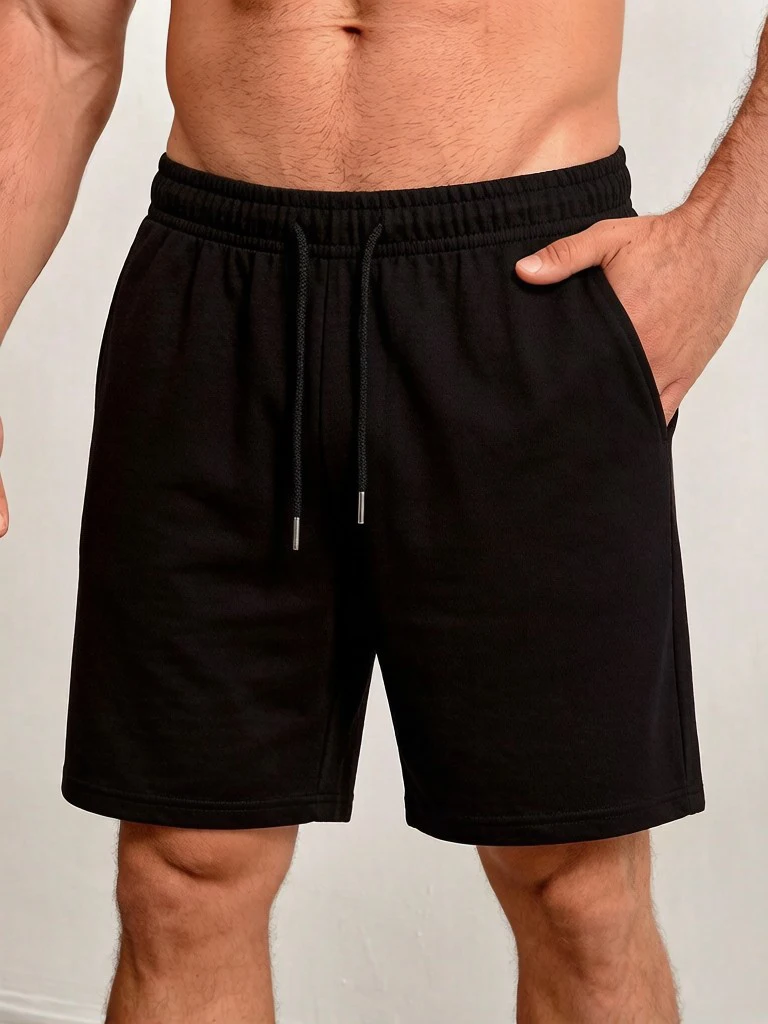 

Мужские повседневные модные шорты для фитнеса, умные повседневные брюки, классические летние шорты для бега, офисные базовые спортивные штаны с карманами, унисекс