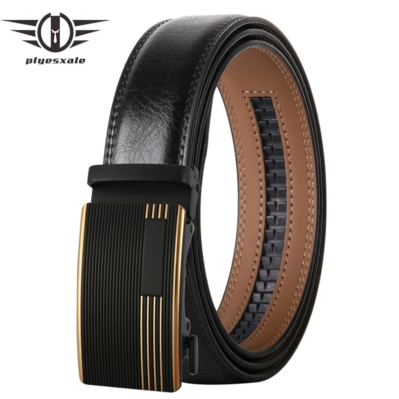 

New Men's Belts Luxury Automatic Buckle Genuine Leather Strap Blue Black Brown for Mens Belt Designers Brand High Quality B435