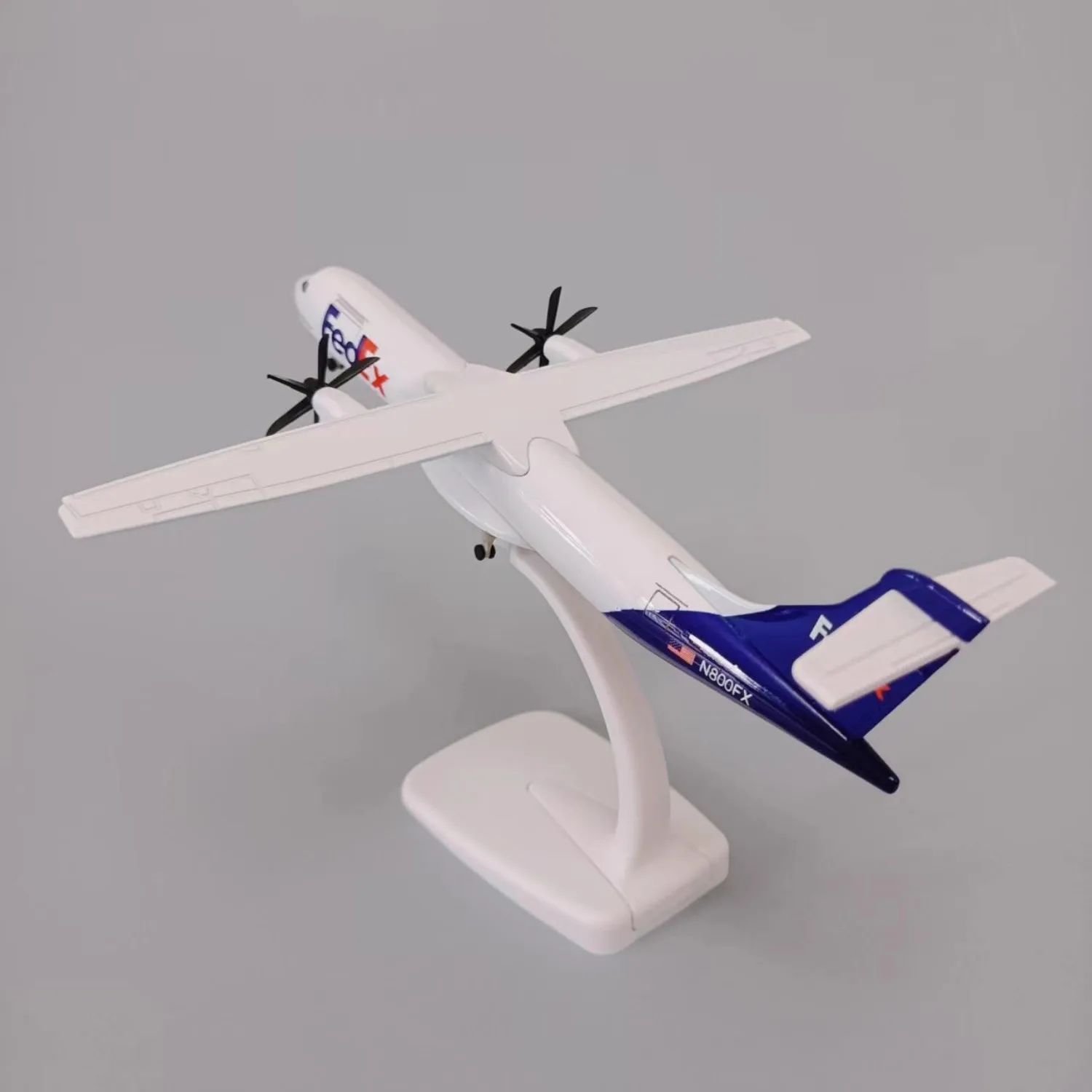 20CM Scale Plane Fedex Express ATR Replica Alloy Material With Stand & Wheel Souvenir Hobby Collection gift