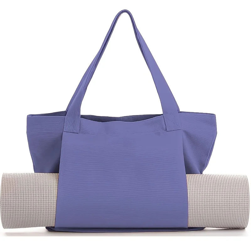Multi‑Purpose Yoga Bag Yoga Mat Storage Tote Large Capacity Portable Canvas Storage Bag for Fitness Pilates Outdoor Exercise