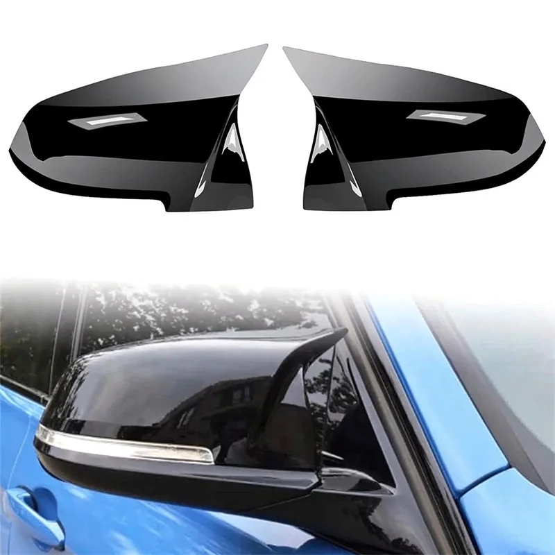 For BMW 1 2 3 4 Series F20 F30 F31 F32 F36 2012 + 320i 328i 330d 335i M3 M4 1Pair Side Rearview Wing Mirror Cover Caps ABS