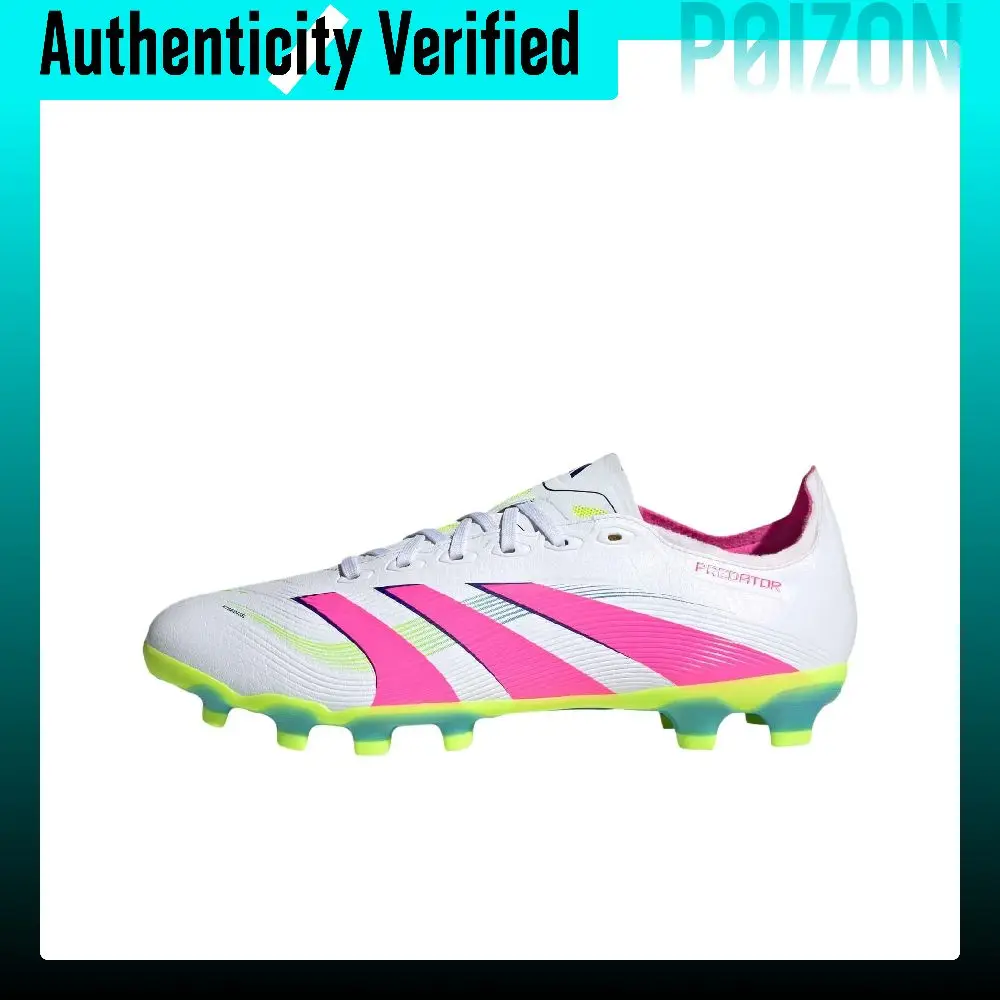Adidas PREDATOR LEAGUE Slip Resistant Abrasion Resistant Soccer Shoes Men's White Pink ID3773