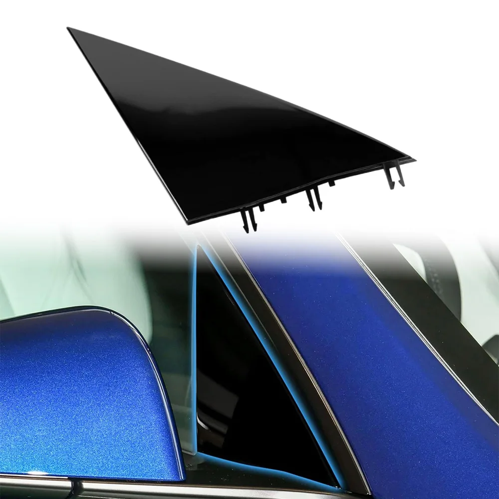 

For Tesla Model Y 2020-2024 Car Rearview Mirror Triangle Triangular Plate Trim Front Left /Right 1495632-00-B, 1495633-00-B