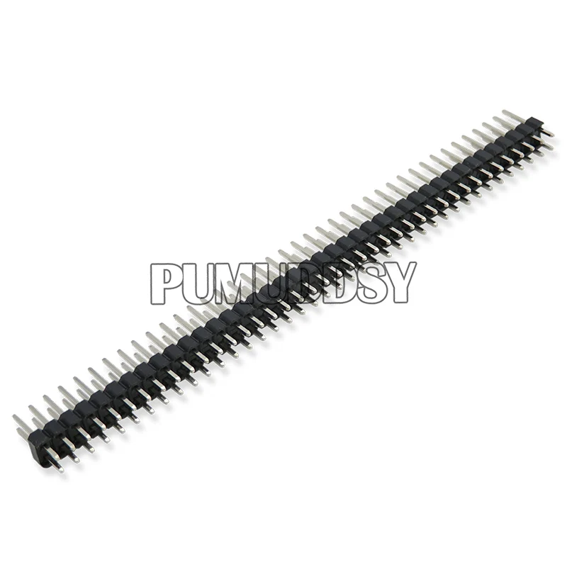 2.54MM 40Pin 1x40P 2x40P Male Pin Header Strip Single Row Male Breakable Pin Header Connector Strip For Arduino Red Black 10Pcs