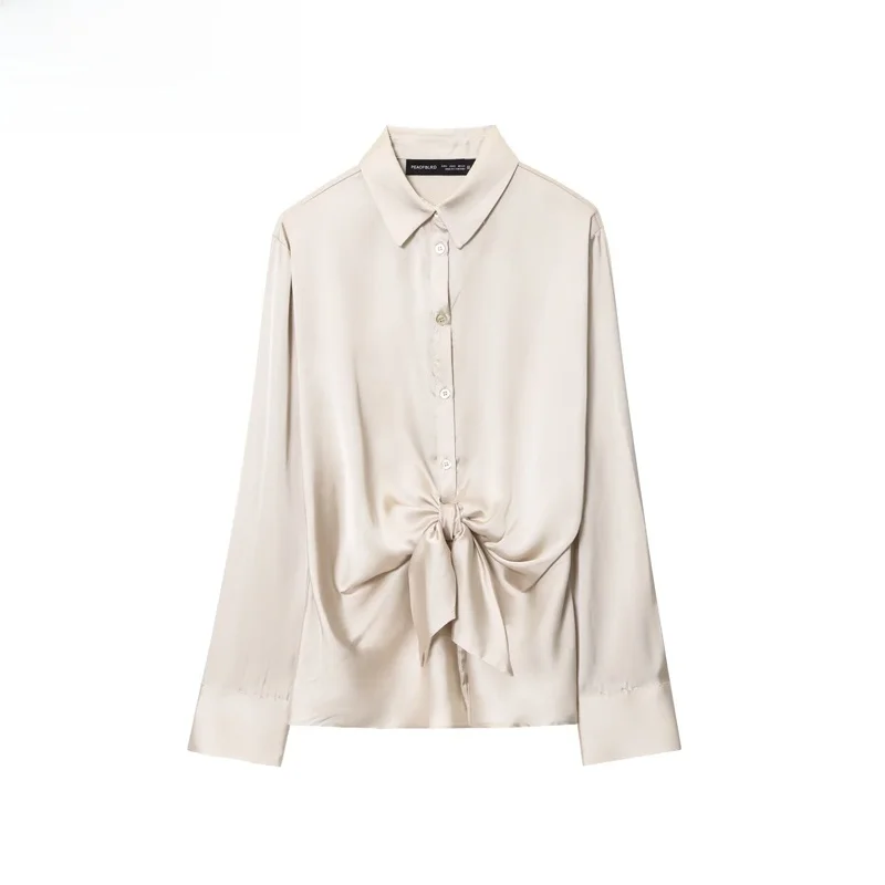 

ZBZR, новинка весны, женские повседневные длинные све, шелковый атлас, свободный крой, бархатная ткань, приятная для кожи, дышащая