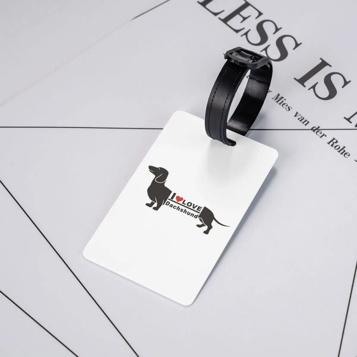 الكلب الألماني صورة صورة Popart أنا أحب علامات الأمتعة حقيبة الملحقات الأمتعة الصعود علامة التسمية حامل معرف اسم العنوان #5