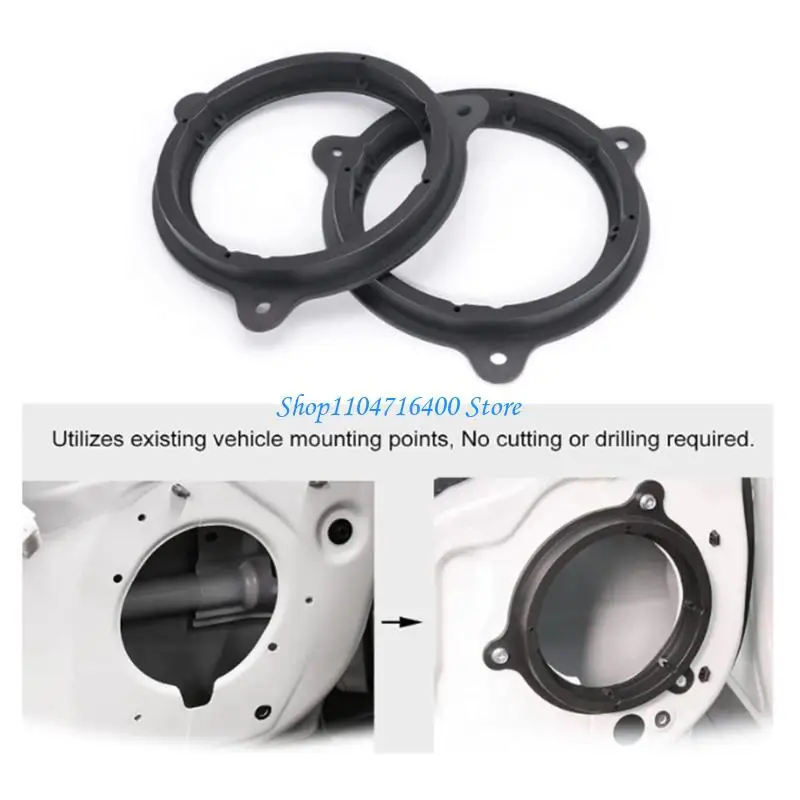 Y1GD Car Speaker Spacers Pad Auto Austories لـ Dacia مع تسخير السماعة