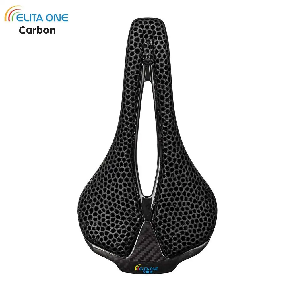 

elitaone 3D Printed Bicycle Saddle Carbon 255x140mm Road/MTB Bike Competition comfort saddle