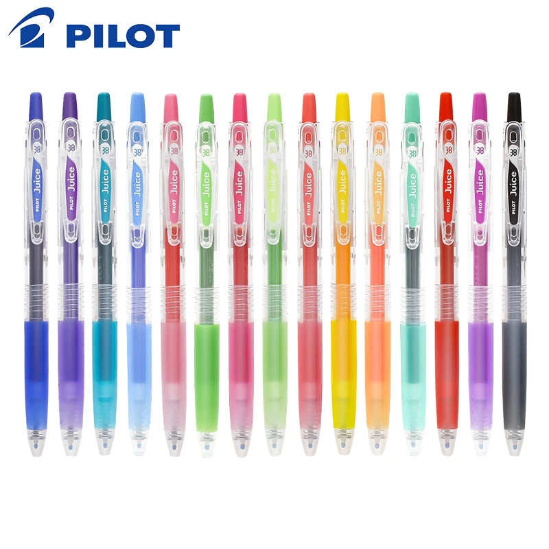 Pilot Juice Pen Gel Pen Color Note-taking Hand Black Rollerball Pen 0.38/0.5mm Kawaii Japanese Stationery Office School Supplies