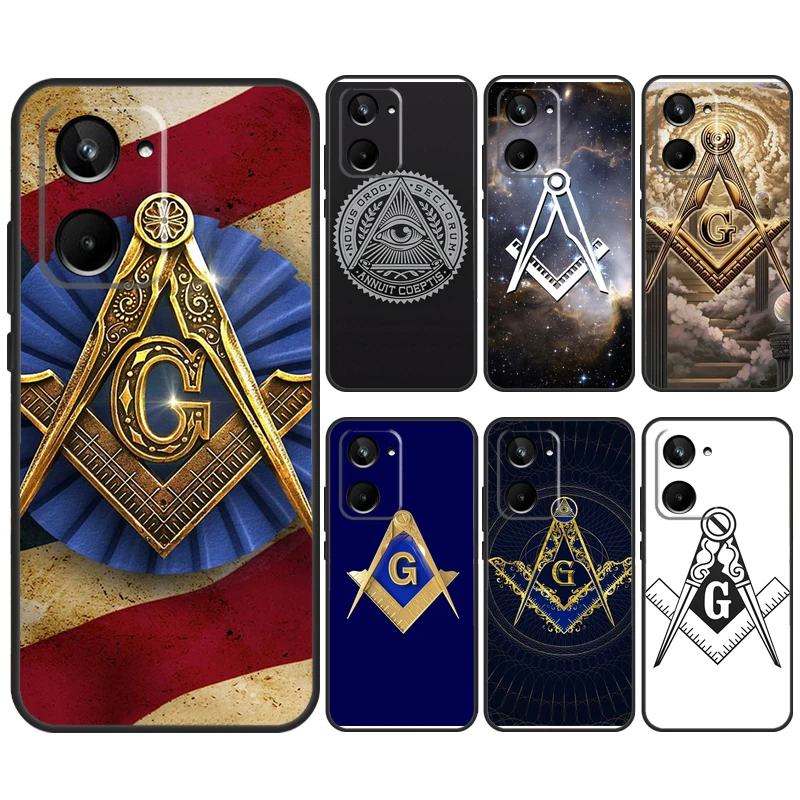 Freemasonry Logo Symbol For Realme 12 11 10 9 Pro Plus C67 C55 C53 C35 C33 C30 C25s C21Y C15 GT Neo5 GT3 GT5 Case