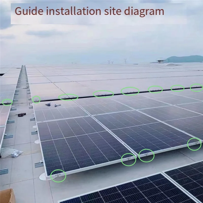 20PCS Photovoltaic Panel Drainage Buckle Surface Plate Solar Panel Water Drain Clip for Solar Panel Draining 35mm