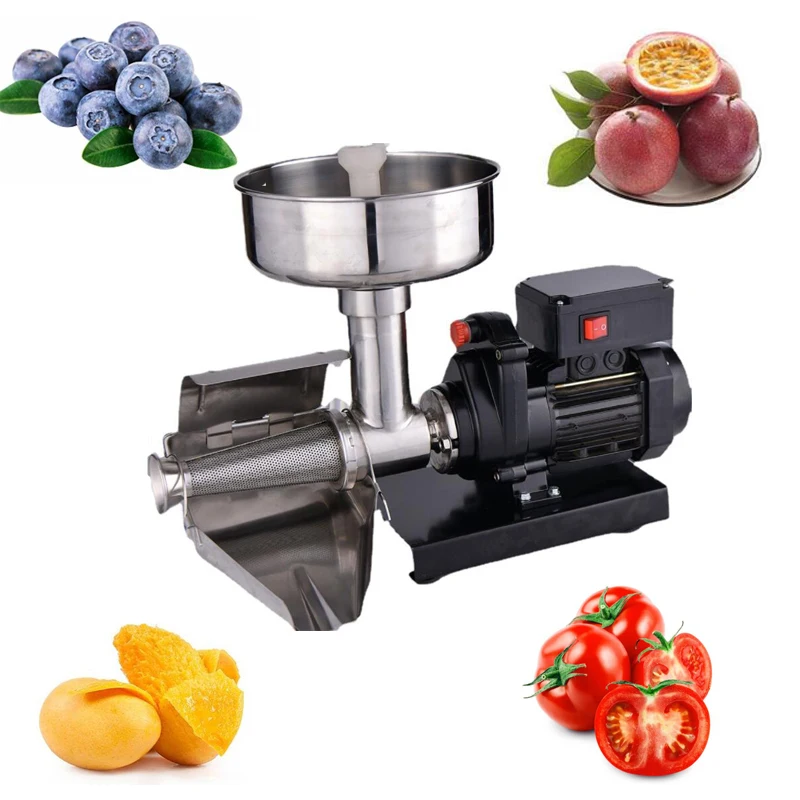 110V 220V Stainless Steel Electric Tomato Stainer Milling Mango Jam Press Machine Tomato Juicer Sauce Extractor Maker Machine