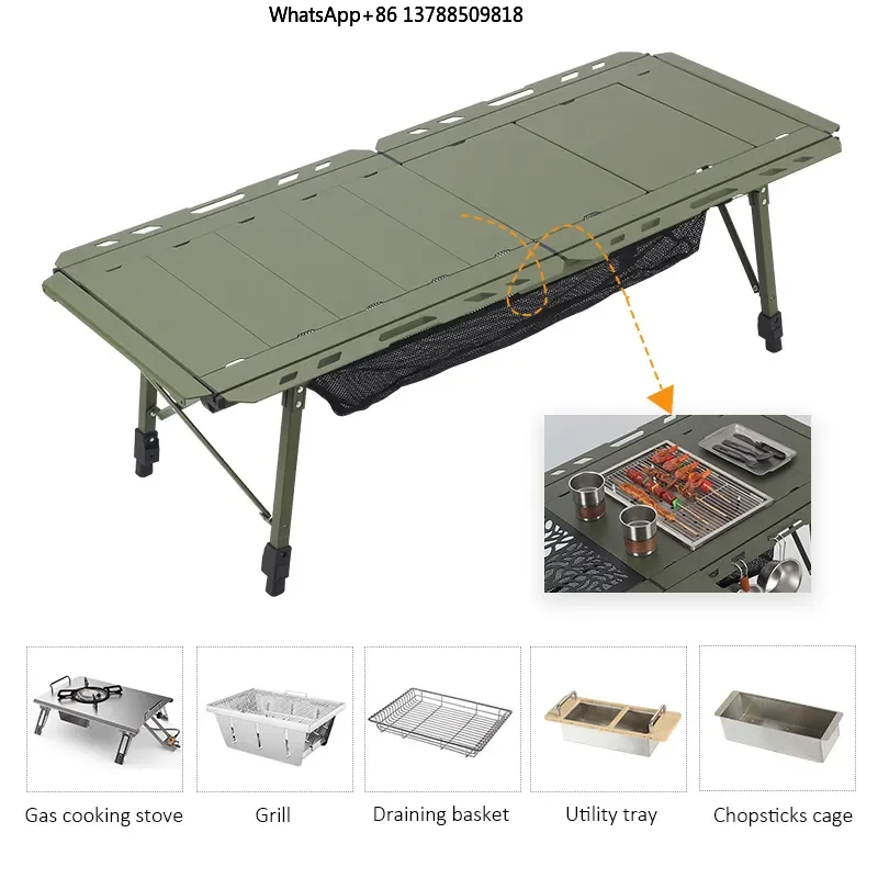 New Arrival 5 Unit Aluminum IGT Table Portable Ultralight Outdoor Dining Furniture for Camping Korean Design