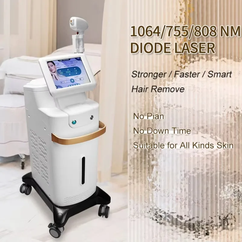 Hair Removal Machine Permanent Hair Remover Diode Laser 755 808 1064 nm Diode Laser Hair Remover