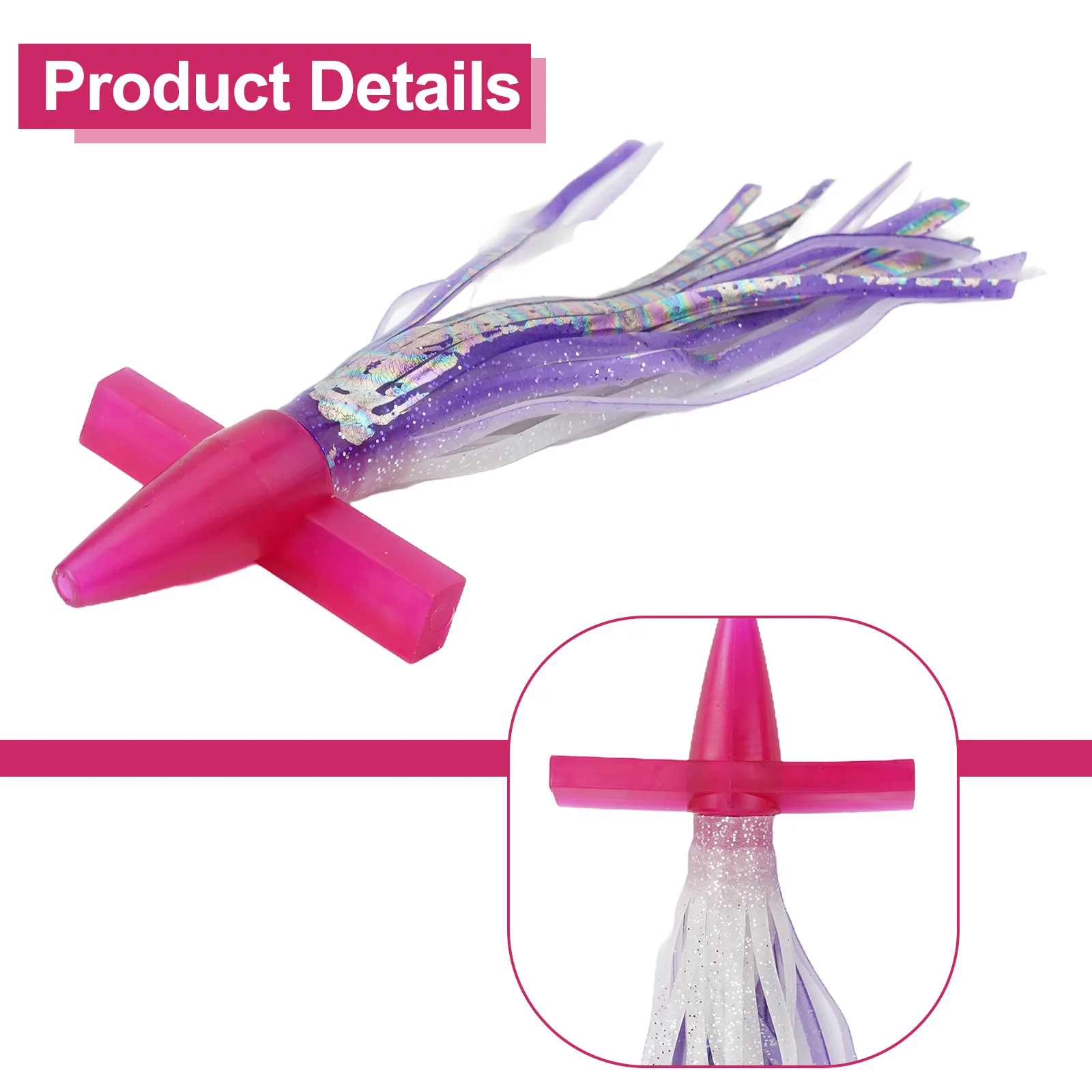 Daisy Chain Double Skirted Lure Bird Tuna Lure 18cm Length 23cm Length High-quality Materials Plastic Material