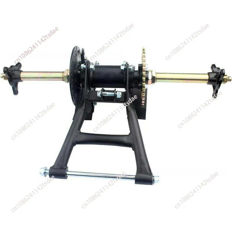 Complete Rear Axle Swing Arm Kit For 50-125CC ATV, Fit 6/7 Inch Wheel With Sprocket & Brake Disc