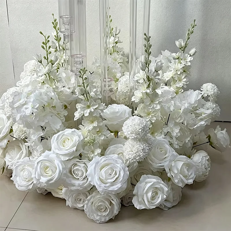 Luxury Artificial White Floral Wreath 1