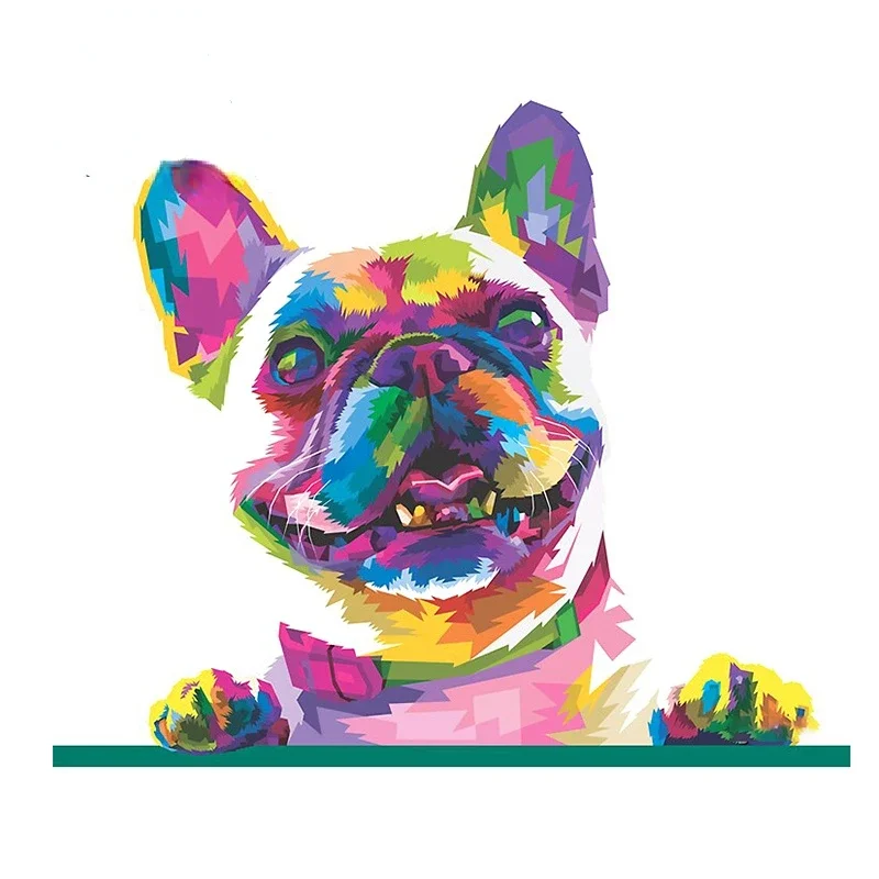 

Car Sticker French Bulldog Color Motorcycle Stickers Vehicle Supplies Decals Products Exterior Parts Accessories Stylish, PVC