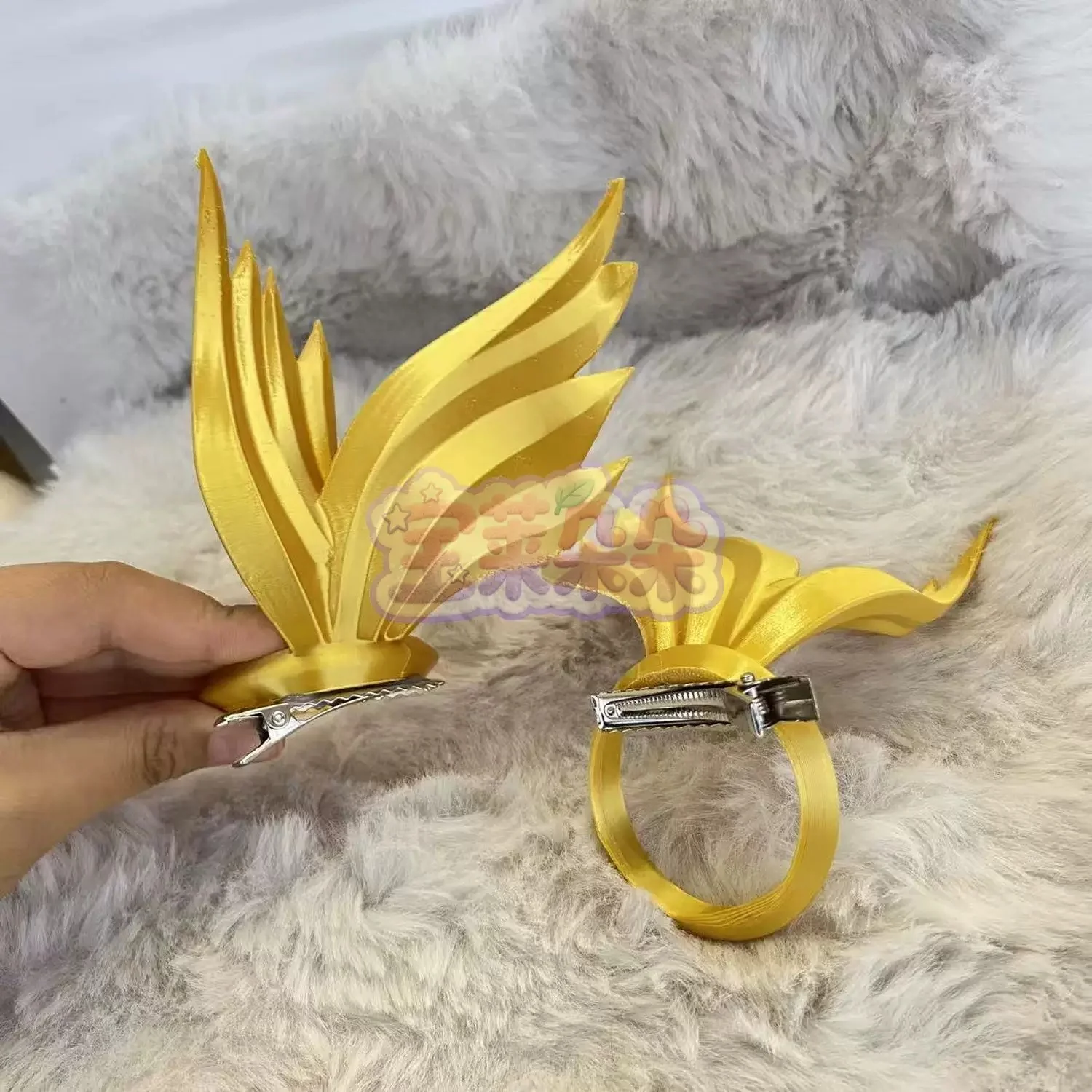Game Wuthering Waves Iuno Permansor Terrae Cosplay Horns Headwear Hair Clip Head Accessories Role Play Accessory Halloween