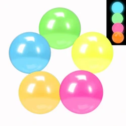 5PCS for Children Adults Glowing Sticky Ball Elastic Squishy Ball Glow in The Dark Anxiety Stress Relieving Balls Party Favors