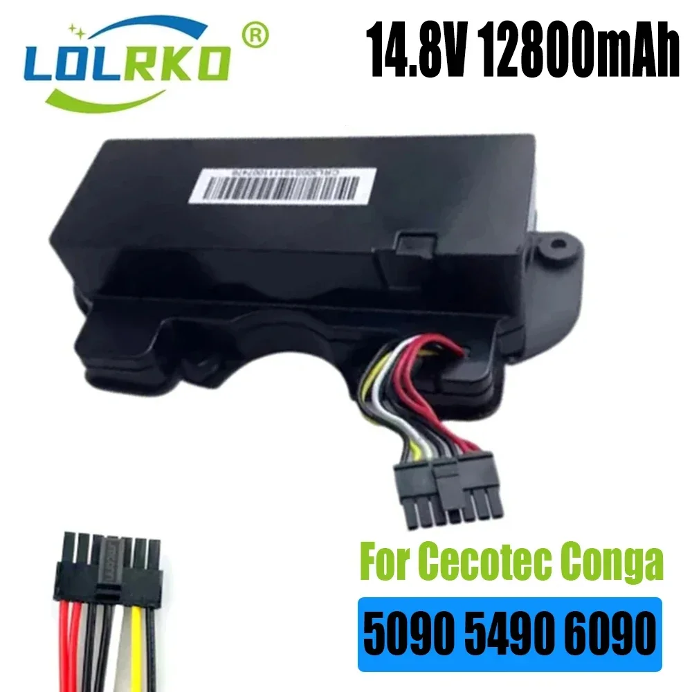 14.8V 12800mAh 100% New CECOTEC CONGA 5090 6090 5490 Mopping Robot Battery Pack Netease Intelligent Manufacturing NIT Model