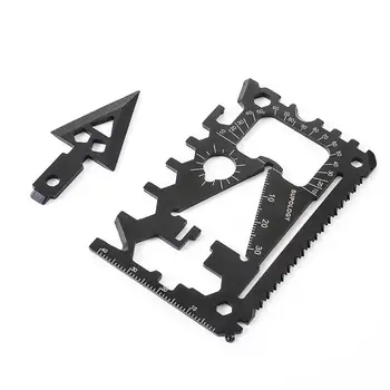 戶外便攜式18合1卡刀野生動物生存裝備救生卡多功能工具 10 最佳銷售 生存多功能工具 - №9