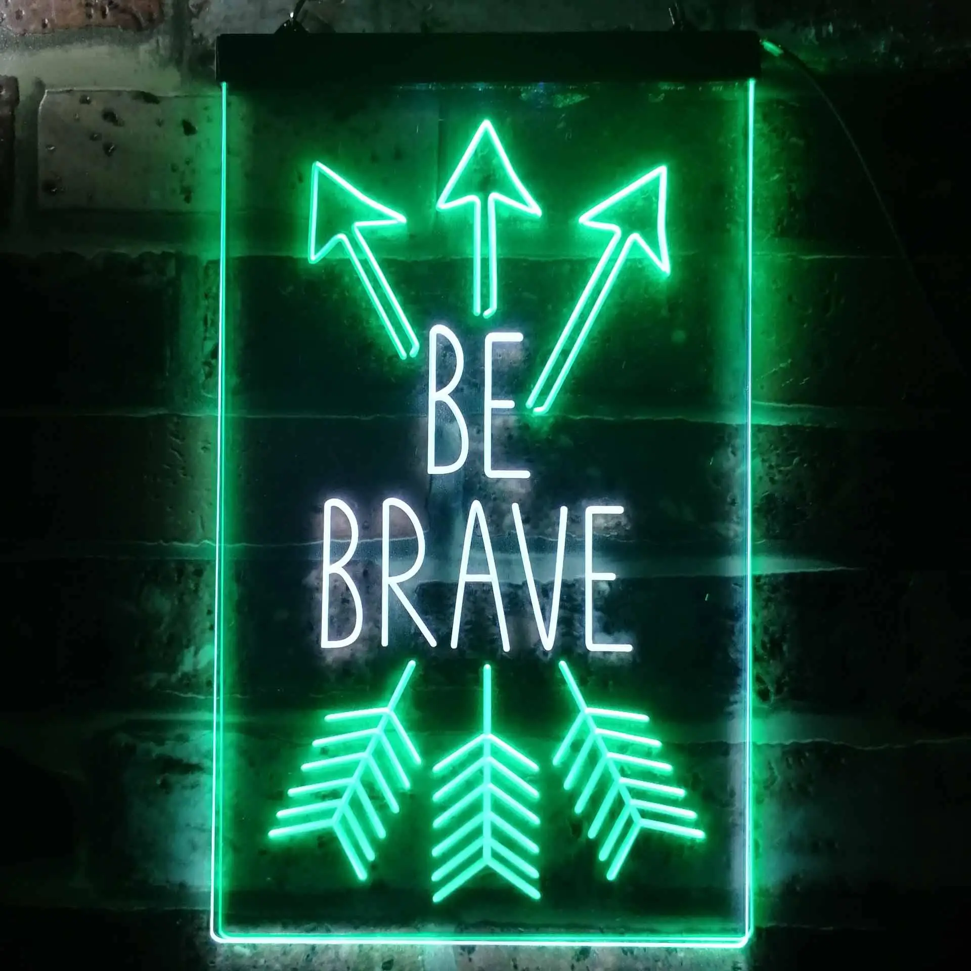 

Be Brave Arrow Room Decor Dual Color Led Neon Sign st6-i3477