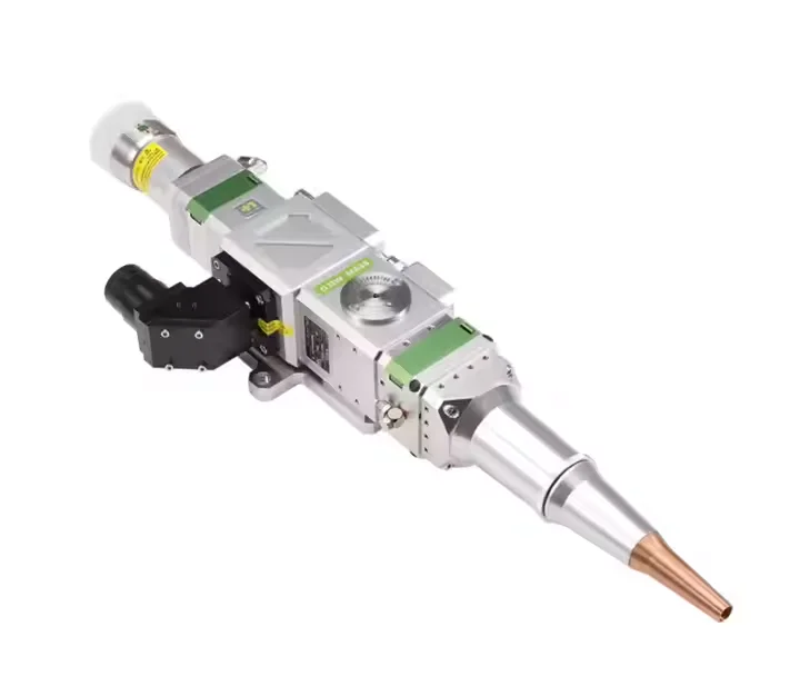 Suku Cadang Peralatan Kepala Las Laser Tipe Transmisi BW240 4KW Asli Efisien Tinggi