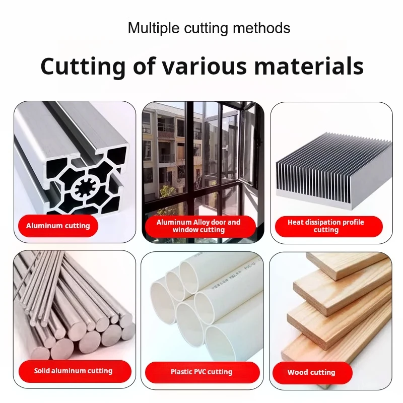 آلة قطع الألومنيوم الصغيرة شبه الأوتوماتيكية بدقة خالية من الأزيز وجودة عالية لمعالجة الأبواب والنوافذ #5