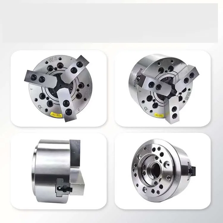 Hot selling 3 Jaw Lathe Chuck 3 Jaw CNC Lathe Machine Chuck Pneumatic Vertical Hollow Chuck SLOID POWER chuck6 8 10 12 INCH