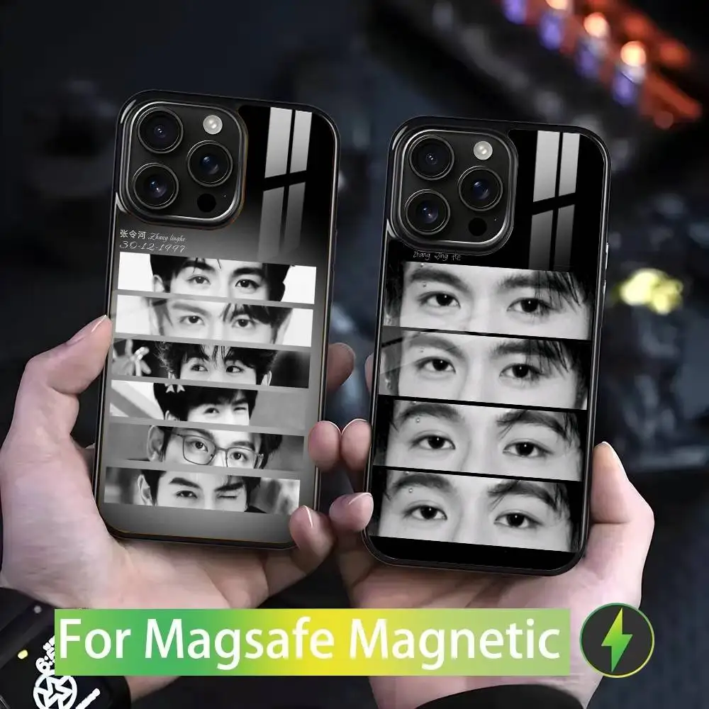 No.1 Z-ZhangLingHe Phone Case For IPhone 17 16 15 14 13 12 11 Pro Max Plus Mini Magsafe Mirror Wireless Magnetic Cover