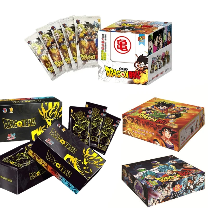 

Dragon Ball Cards Shiny Son Goku Saiyan Vegeta Anime Trading Battle Booster Box Game Children Collection Card Gift Toy