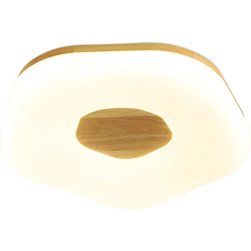 

Cream log wind, bedroom light warm and romantic, flower master bedroom room light, Nordic log simple, modern ceiling light