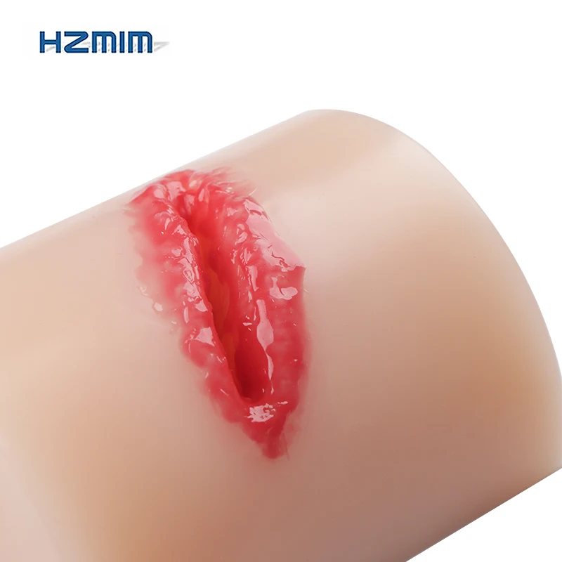 Simple Silicone Material Laceration Open Wound Packing Trainer Kit Repetitive Wound Bleeding Control Manikin Simulator - view 4