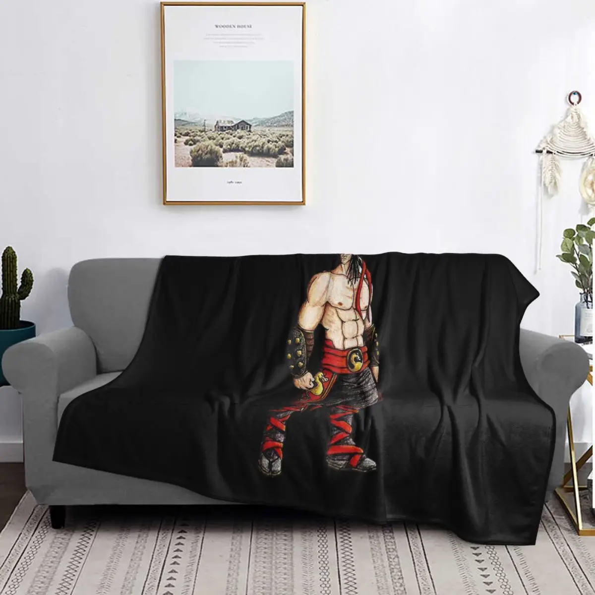 

Mortal Kombat One Blanket Soft Warm Flannel Throw Blanket Bedding for Bed Living room Picnic Travel Home Couch