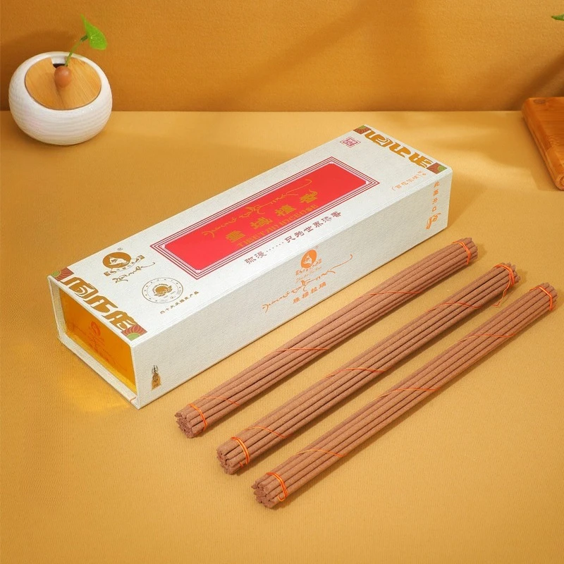 Natural Long Snowy Region Handmade Sandalwood Incense Sticks Household Purifying Air Invigorating Spirit Praying Joss Stick