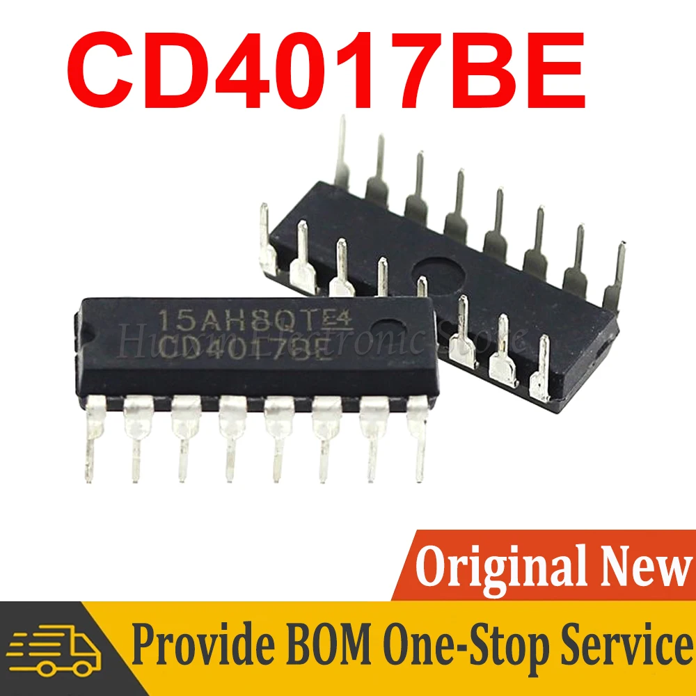 5pcs CD4017BE CD4017B DIP-16 CD4017 4017 DIP16 DIP In Stock NEW original IC