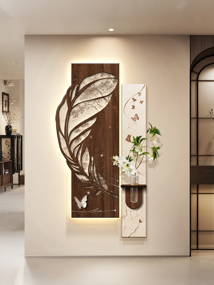 Modern Light Luxury Entrance Hall Decoration Painting Facing The Door Directly High-end Hanging Painting Corridor Mural Light