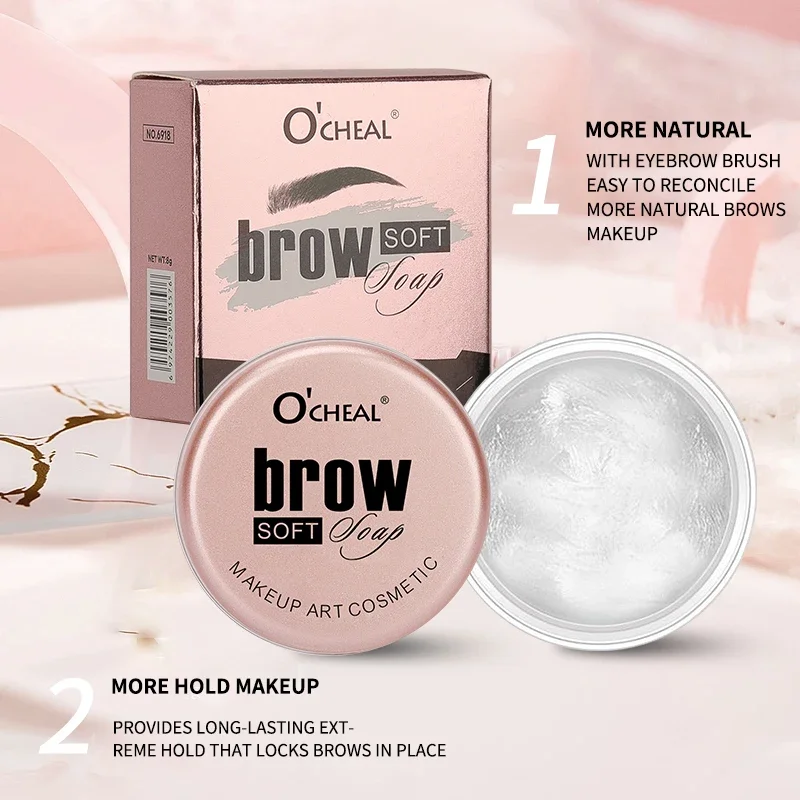 เจลจัดแต่งทรงผมคิ้ว 3D Feathery Wild Brow Wax กันน้ําติดทนนานสวมใส่ Shaping คิ้วแต่งหน้า Sculpt สบู่เครื่องสําอาง