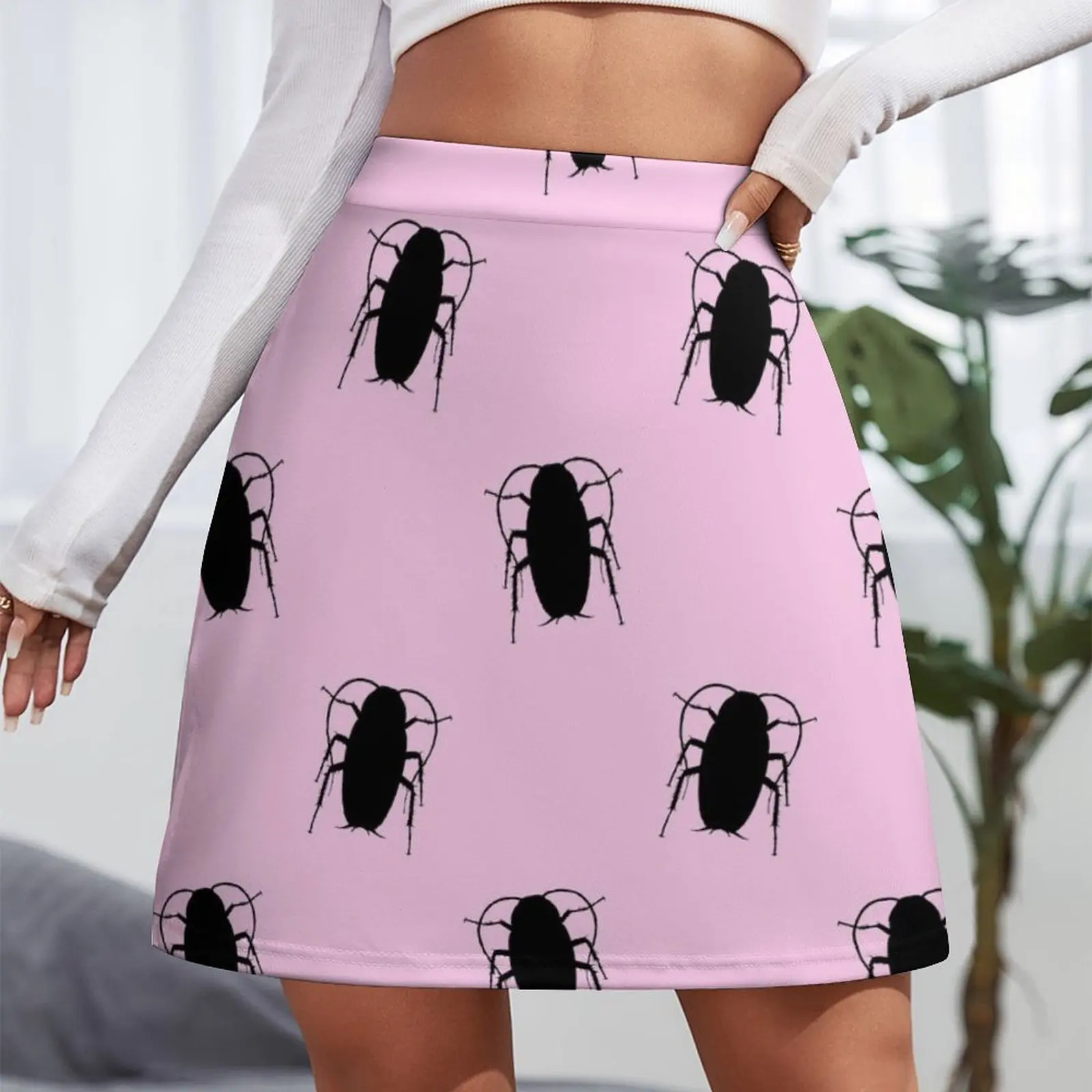 Hairspray Cockroach, John Waters inspired, Pink Mini Skirt women's skirts trend 2025 fairy grunge Mini Skirt