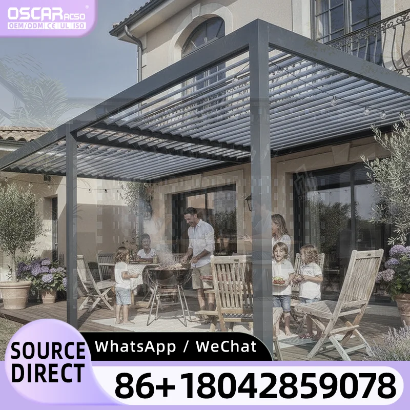 Extendable Inflatable Outdoor Shade Structure for Garden Patio Backyard pergola