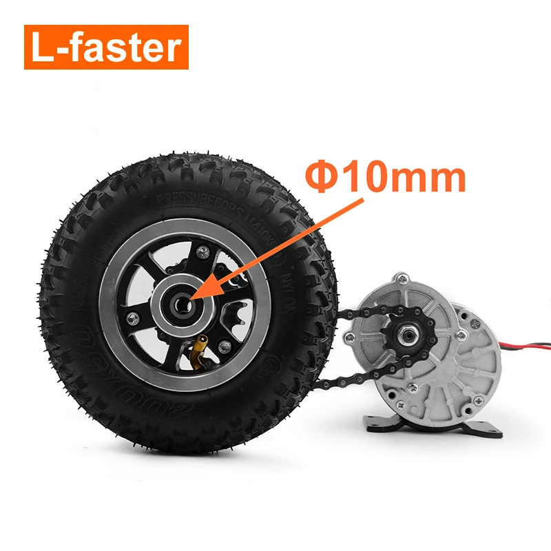 Carro de plataforma pesada barato de 250W, kits de conversión de carritos manuales eléctricos DIY, Motor de engranaje cepillado de doble CC