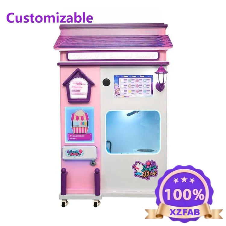 Factory Direct 2026 Top Macchina per Zucchero Filato Completamente Automatica con Pagamento Tramite Carta