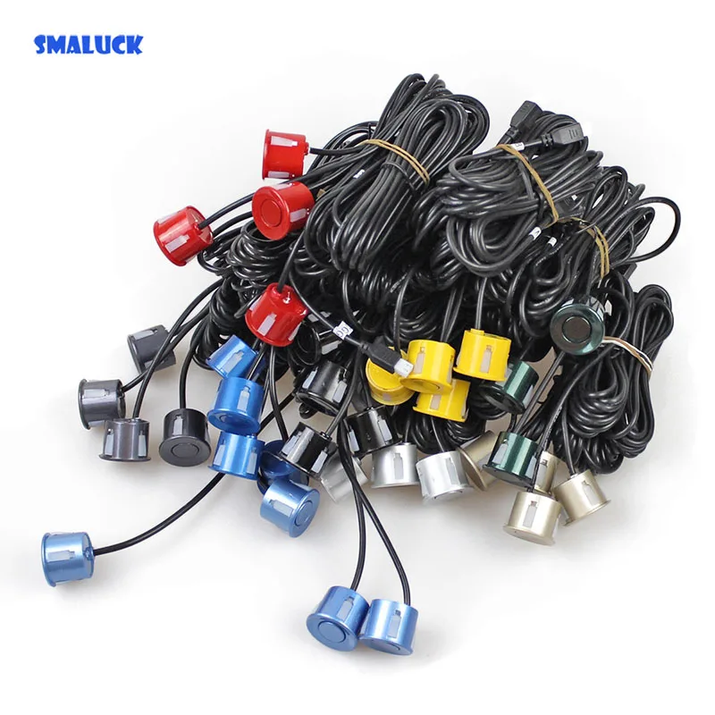 SMALUCK Wholesale 4pcs Assistance Reversing Radar Rrobe Parking Sensors Black Blue Gray Red White Silver Green Yellow