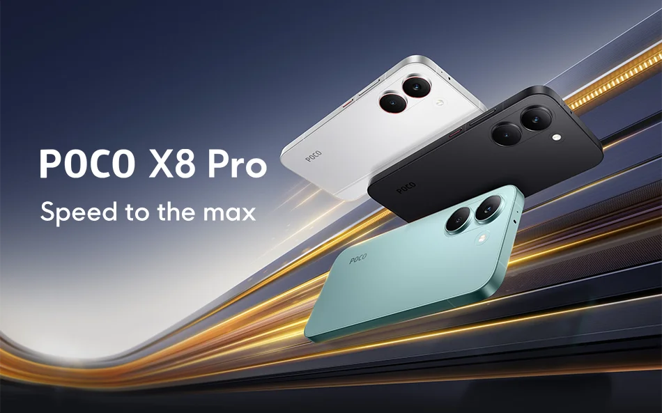 POCO X8 Pro 5G Global Version Dimensity 8500-Ultra 12GB 512GB 6500mAh 100W HyperCharge 6.59'' 1.5K 120Hz NFC Android Phone