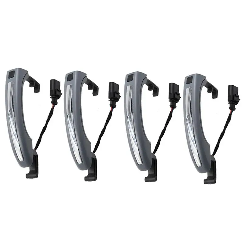 

4Pcs Car Smart Sensor Exterior Door Handle Parts Accessories For Q7 2007-2015 4L0837205A 4L0837205B 4L0837207A-T61C