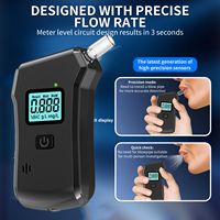 Portable Digital Breath Alcohol Tester Professional Breathalyzer With flashlight LCD Display USB Rechargeable Alcohol Tester