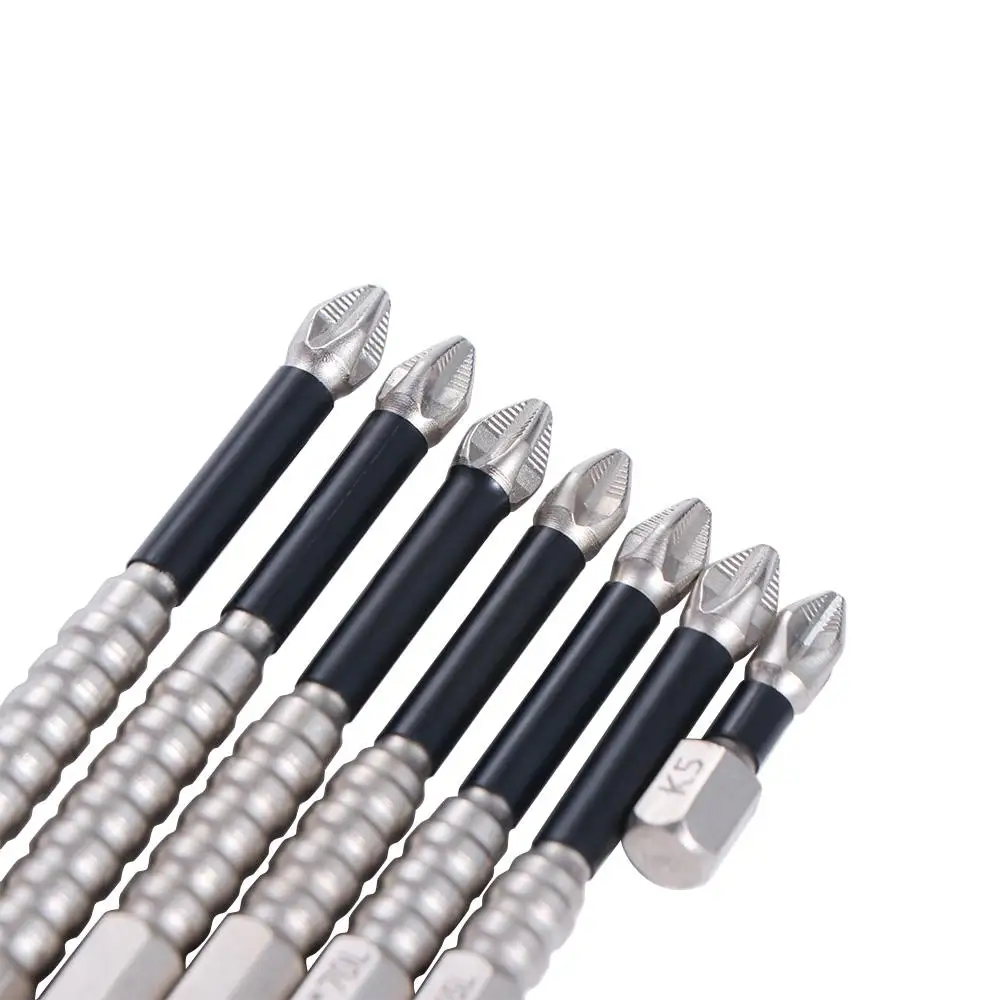 K5 Thread Magnetic Batch Head Impact Resistant Alloy Steel Cross Bit Anti-Slip High Hardness PH2 Screwdriver Bits