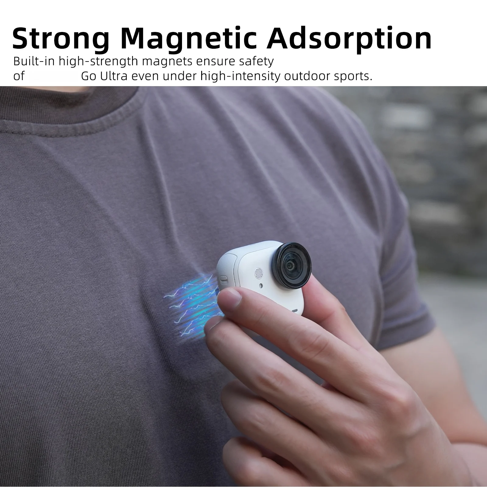 Для Insta360 Go Ultra нагрудный магнитный шейный ремень для крепления — совместимый аксессуар для съемки первых людей